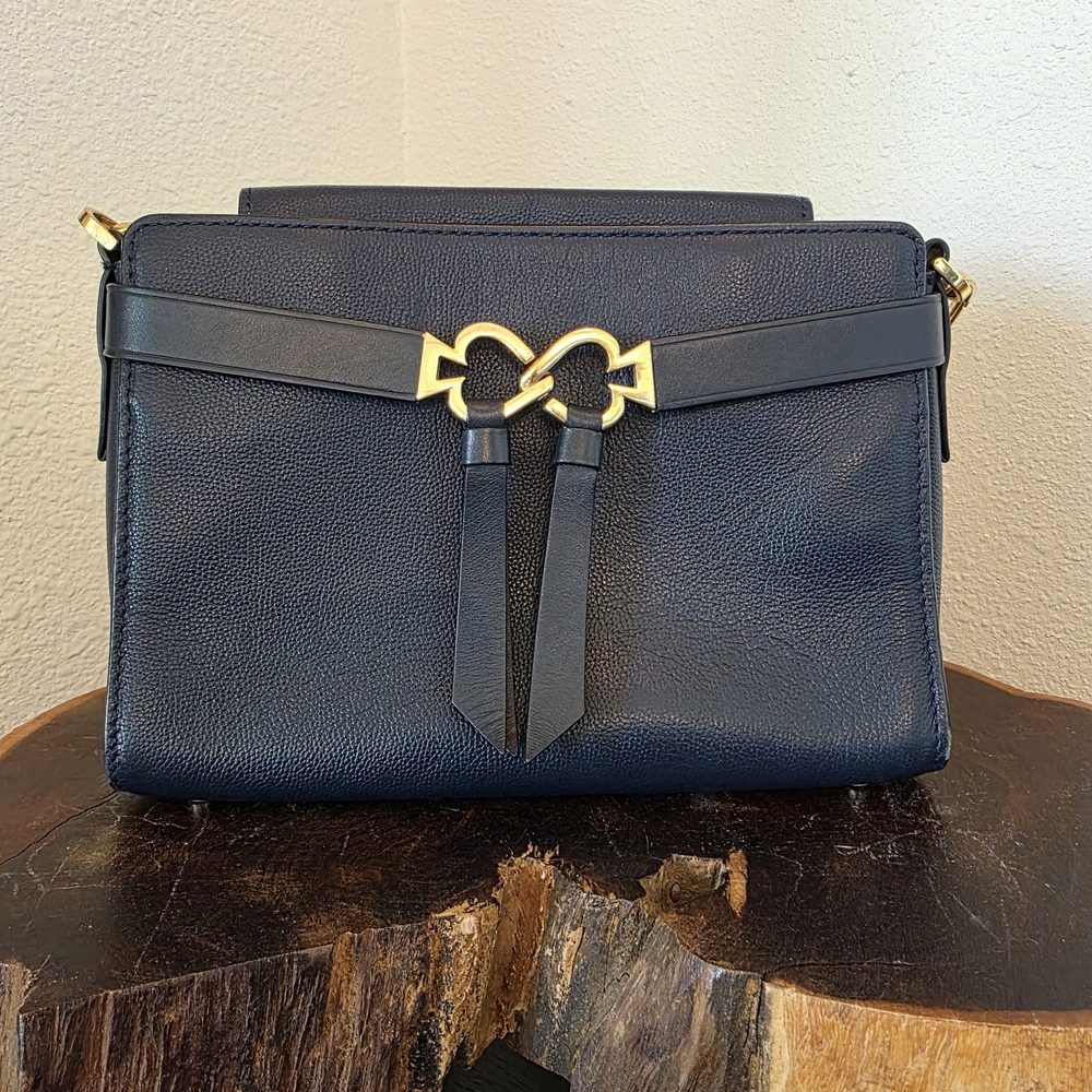 Kate Spade Navy Leather Crossbody"Toujours" CoA - Picture 5 of 14